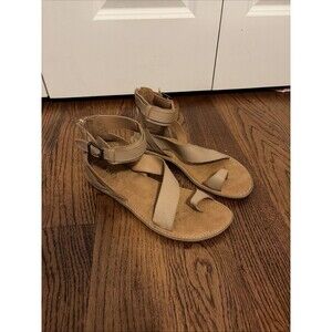 BORN Leah Ankle Strap Sandal Tan Size 10